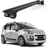 Today Auto Trio-I Citroen C3 Picasso (2009-2017) Uyumlu Siyah Kilitli Ara Atkı 120CM Port Bagaj Tavan Barı