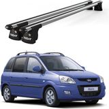 Today Auto Trio-I Hyundai Matrix (2001-2010) Uyumlu Kilitli Ara Atkı 120CM Port Bagaj Tavan Barı - Gri