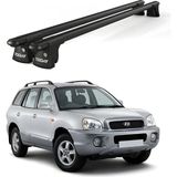 Today Auto Trio-I Hyundai Santa Fe (2000-2005) Uyumlu Siyah Kilitli Ara Atkı 120CM Port Bagaj Tavan Barı