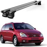 Today Auto Trio-I Kia Carnival (2005 ve Sonrası) Uyumlu Kilitli Ara Atkı 120CM Port Bagaj Tavan Barı - Gri