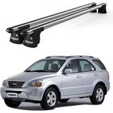 Today Auto Trio-I Kia Sorento (2007-2009) Uyumlu Kilitli Ara Atkı 120CM Port Bagaj Tavan Barı - Gri