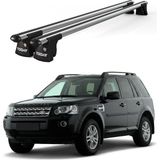 Today Auto Trio-I Land Rover Freelander (2007 ve Sonrası) Uyumlu Kilitli Ara Atkı 135CM Port Bagaj Tavan Barı - Gri
