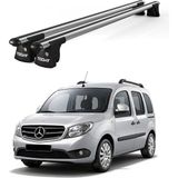 Today Auto Trio-I Mercedes-Benz Citan (2013 ve Sonrası) Uyumlu Kilitli Ara Atkı 135CM Port Bagaj Tavan Barı - Gri