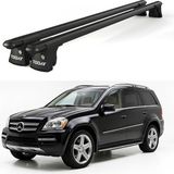 Today Auto Trio-I Mercedes-Benz Gl (2006-2012) Uyumlu Siyah Kilitli Ara Atkı 120CM Port Bagaj Tavan Barı - Kilitli tavan barı