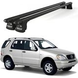 Today Auto Trio-I Mercedes-Benz M (W163)(1998-2001) Uyumlu Siyah Kilitli Ara Atkı 135CM Port Bagaj Tavan Barı - Kilitli tavan barı