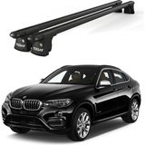 Today Auto Trio-Iı Bmw X6 (2015 ve Sonrası) Uyumlu Siyah Kilitli Ara Atkı 135CM Port Bagaj Tavan Barı - kilitli tavan barı