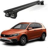 Today Auto Trio-Iı Fiat Egea Cross (2015 ve Sonrası) Uyumlu Siyah Kilitli Ara Atkı 120CM Port Bagaj Tavan Barı