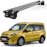 Today Auto Trio-Iı Ford Turneo Connect (2013 ve Sonrası) Uyumlu Kilitli Ara Atkı 135CM Port Bagaj Tavan Barı - Gri