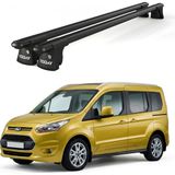 Today Auto Trio-Iı Ford Turneo Connect (2013 ve Sonrası) Uyumlu Siyah Kilitli Ara Atkı 135CM Port Bagaj Tavan Barı