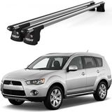 Today Auto Trio-Iı Mitsubishi Outlander (2012 ve Sonrası) Uyumlu Kilitli Ara Atkı 135CM Port Bagaj Tavan Barı - Gri