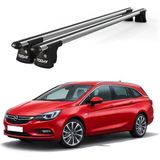 Today Auto Trio-Iı Opel Astra Kombi (2010 ve Sonrası) Uyumlu Kilitli Ara Atkı 120CM Port Bagaj Tavan Barı - Gri