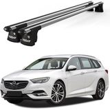 Today Auto Trio-Iı Opel Insignia Kombi (2018 ve Sonrası) Uyumlu Kilitli Ara Atkı 120CM Port Bagaj Tavan Barı - Gri