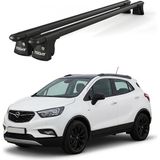 Today Auto Trio-Iı Opel Mokka x (2012 ve Sonrası) Uyumlu Siyah Kilitli Ara Atkı 120CM Port Bagaj Tavan Barı