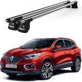 Today Auto Trio-Iı Renault Kadjar (2016 ve Sonrası) Uyumlu Kilitli Ara Atkı 120CM Port Bagaj Tavan Barı - Gri