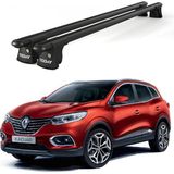 Today Auto Trio-Iı Renault Kadjar (2016 ve Sonrası) Uyumlu Siyah Kilitli Ara Atkı 120CM Port Bagaj Tavan Barı