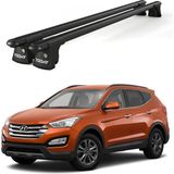 Today Auto Trio-Iı Santa Fe (2012 ve Sonrası) Uyumlu Siyah Kilitli Ara Atkı 120CM Port Bagaj Tavan Barı