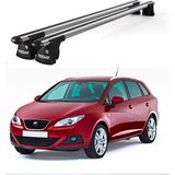 Today Auto Trio-Iı Seat Ibiza Kombi (2008 ve Sonrası) Uyumlu Kilitli Ara Atkı 120CM Port Bagaj Tavan Barı