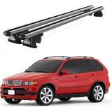 Today Auto Venüs Bmw X5 (E53) (2000-2003) Uyumlu Gri Ara Atkı Port Bagaj Tavan Barı - Gri tavan barı
