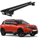 Today Auto Venüs Citroen C5 Aircross (2019-2021) Uyumlu Siyah Ara Atkı Port Bagaj Tavan Barı - Citroen C5 Aircross uyumlu
