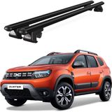 Today Auto Venüs Dacia Duster (2018 ve Sonrası) Uyumlu Siyah Ara Atkı Port Bagaj Tavan Barı - Dacia Duster uyumlu