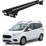 Today Auto Venüs Ford Connect Courier (2014-2023) Uyumlu Siyah Ara Atkı Port Bagaj Tavan Barı - Ford Connect Courier uyumlu