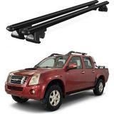 Today Auto Venüs Isuzu D-Max (2006-2012) Uyumlu Siyah Ara Atkı Port Bagaj Tavan Barı - Isuzu D-Max uyumlu