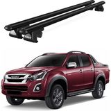 Today Auto Venüs Isuzu D-Max (2013-2020) Uyumlu Siyah Ara Atkı Port Bagaj Tavan Barı - Isuzu D-Max uyumlu