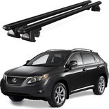 Today Auto Venüs Lexus Rx 350 Iıı AL10 Pre-Fl (2012-2015) Uyumlu Siyah Ara Atkı Port Bagaj Tavan Barı - Siyah tavan barı
