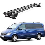 Today Auto Venüs Mercedes-Benz Viano (W639) (2003-2014) Uyumlu Gri Ara Atkı Port Bagaj Tavan Barı - Gri tavan barı