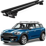 Today Auto Venüs Mini Countryman F60 (2017 ve Sonrası) Uyumlu Siyah Ara Atkı Port Bagaj Tavan Barı