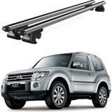 Today Auto Venüs Mitsubishi Pajero 3D (2006-2011) Uyumlu Gri Ara Atkı Port Bagaj Tavan Barı - Gri alüminyum tavan barı
