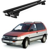 Today Auto Venüs Mitsubishi Space Runner (1991-2001) Uyumlu Siyah Ara Atkı Port Bagaj Tavan Barı - Tavan barı seti