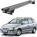 Today Auto Venüs Mitsubishi Space Star (1998-2001) Uyumlu Gri Ara Atkı Port Bagaj Tavan Barı - Gri tavan barı