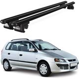 Today Auto Venüs Mitsubishi Space Star (2002-2005) Uyumlu Siyah Ara Atkı Port Bagaj Tavan Barı - Mitsubishi Space Star uyumlu