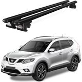 Today Auto Venüs Nissan X-Trail (2014-2020) Uyumlu Siyah Ara Atkı Port Bagaj Tavan Barı - Nissan X-Trail uyumlu
