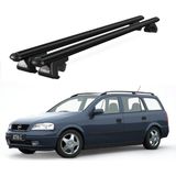 Today Auto Venüs Opel Astra G Station Wagon (1998-2004) Uyumlu Siyah Ara Atkı Port Bagaj Tavan Barı - Siyah tavan barı