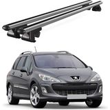 Today Auto Venüs Peugeot 308 Station Wagon (2008-2014) Uyumlu Gri Ara Atkı Port Bagaj Tavan Barı - Gri Tavan Barı