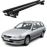 Today Auto Venüs Peugeot 406 Station Wagon (1999-2005) Uyumlu Siyah Ara Atkı Port Bagaj Tavan Barı