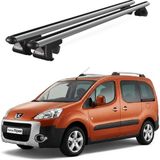 Today Auto Venüs Peugeot Partner Tepee (2002-2008) Uyumlu Gri Ara Atkı Port Bagaj Tavan Barı - Peugeot Partner Tepee uyumlu