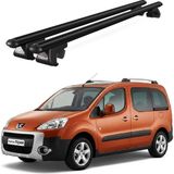 Today Auto Venüs Peugeot Partner Tepee (2002-2008) Uyumlu Siyah Ara Atkı Port Bagaj Tavan Barı - Peugeot Partner Tepee uyumlu