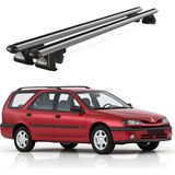 Today Auto Venüs Renault Laguna Station Wagon (1994-2000) Uyumlu Gri Ara Atkı Port Bagaj Tavan Barı - Gri alüminyum tavan barı