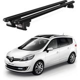 Today Auto Venüs Renault Scenic 7 Posti (2013-2016) Uyumlu Siyah Ara Atkı Port Bagaj Tavan Barı - Renault Scenic uyumlu