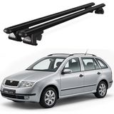 Today Auto Venüs Skoda Fabia Station Wagon (2000-2007) Uyumlu Siyah Ara Atkı Port Bagaj Tavan Barı - Skoda Fabia Station Wagon uyumlu