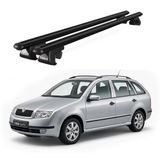 Today Auto Venüs Skoda Fabia Station Wagon (2000-2007) Uyumlu Siyah Ara Atkı Port Bagaj Tavan Barı