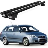 Today Auto Venüs Skoda Fabia Wagon (2007-2014) Uyumlu Siyah Ara Atkı Port Bagaj Tavan Barı - Skoda Fabia Wagon uyumlu