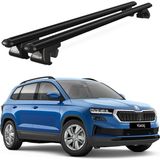 Today Auto Venüs Skoda Karoq (2017 ve Sonrası) Uyumlu Siyah Ara Atkı Port Bagaj Tavan Barı - Skoda Karoq uyumlu