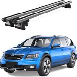 Today Auto Venüs Skoda Octavia Scout (2014 ve Sonrası) Uyumlu Gri Ara Atkı Port Bagaj Tavan Barı - Skoda Octavia Scout uyumlu
