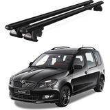 Today Auto Venüs Skoda Roomster (2006-2015) Uyumlu Siyah Ara Atkı Port Bagaj Tavan Barı - Tavan barı seti