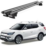Today Auto Venüs Ssangyong Xlv (2016 ve Sonrası) Uyumlu Gri Ara Atkı Port Bagaj Tavan Barı