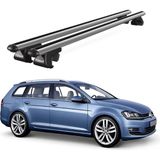 Today Auto Venüs Volkswagen Golf 7 (2012 ve Sonrası) Uyumlu Gri Ara Atkı Port Bagaj Tavan Barı - Volkswagen Golf uyumlu